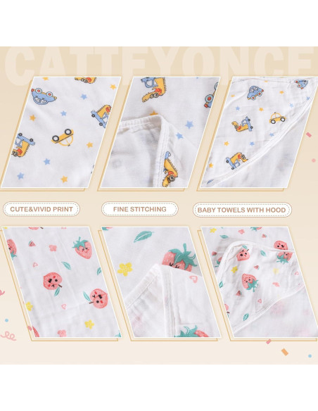 Paquete de 2 Toallas de Baño para Bebés Catteyonce 81 cm Paquete de 2 Toallas de Baño para Bebés Catteyonce 81 cm