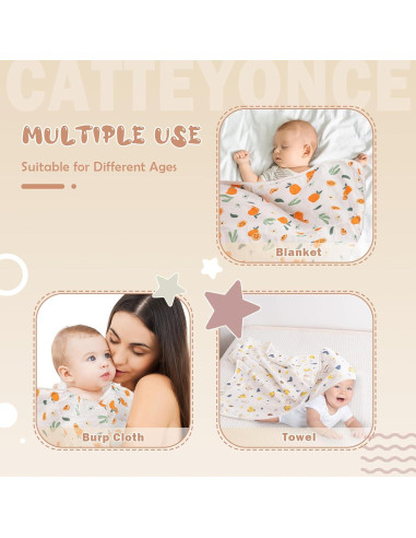 Paquete de 2 Toallas de Baño para Bebés Catteyonce 81 cm