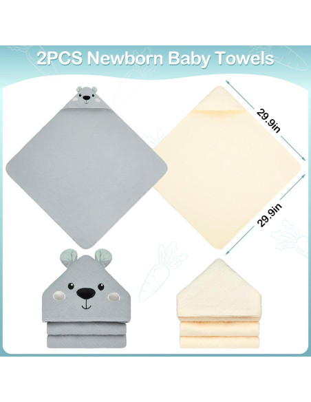 Toallas de Baño con Capucha Unicorn Castle 2 Piezas Muselina