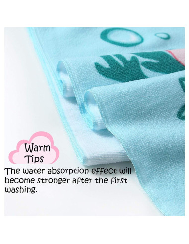 Toalla de Playa con Capucha NovForth Sirena Rosa 61x61cm