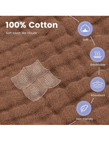 Toallas de Bebé con Capucha FUNUPUP 2 Piezas 81x81 cm Algodón