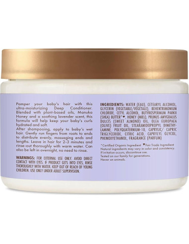 Acondicionador Profundo SheaMoisture Baby 340g Miel de Manuka y Lavanda