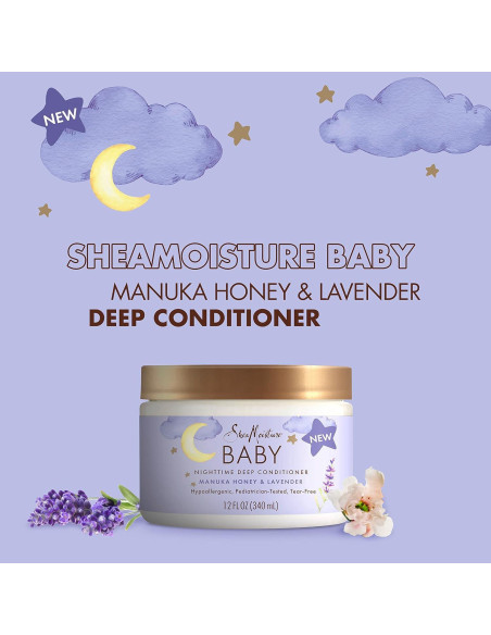 Acondicionador Profundo SheaMoisture Baby 340g Miel de Manuka y Lavanda