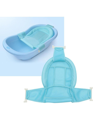 Soporte de Baño Ajustable para Bebés con Malla Transpirable