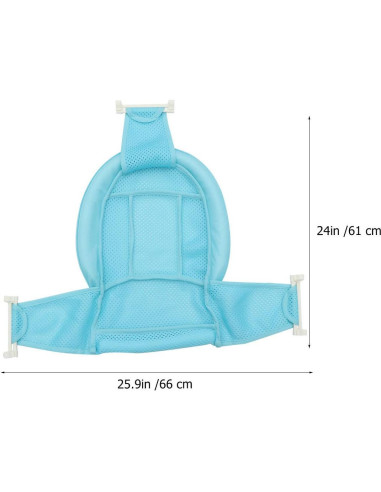 Soporte de Baño Ajustable para Bebés con Malla Transpirable