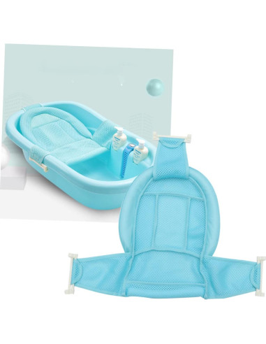 Soporte de Baño Ajustable para Bebés con Malla Transpirable