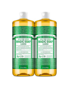 Jabón Líquido Puro-Castile Dr. Bronner Almendra 2L