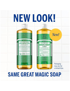 Jabón Líquido Puro-Castile Dr. Bronner Almendra 2L 2