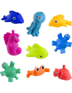 Set de 9 Criaturas Marinas Sassy Snap y Squirt - 6+ Meses 2