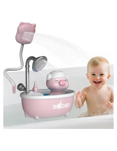 Juguete de baño Exrroh con cascada y pato para bebés