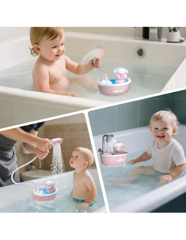 Juguete de baño Exrroh con cascada y pato para bebés