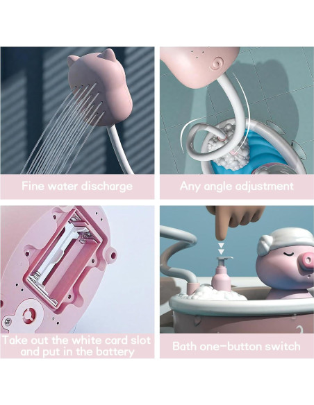 Juguete de baño Exrroh con cascada y pato para bebés