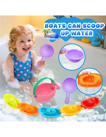 Juguetes de baño para bebés XIEMOMO 8PCS sin moho