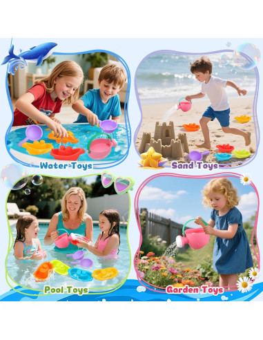 Juguetes de baño para bebés XIEMOMO 8PCS sin moho