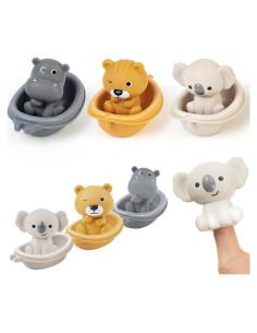 Juguete de Baño Auvitaya Koala Hipopótamo Tigre 230g