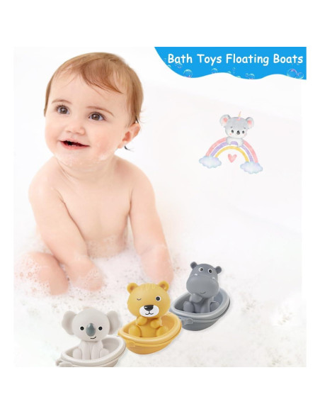 Juguete de Baño Auvitaya Koala Hipopótamo Tigre 230g