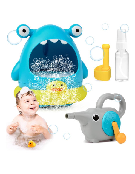 Juguete de Baño Tiburón Yingbei con Accesorios para Burbujas