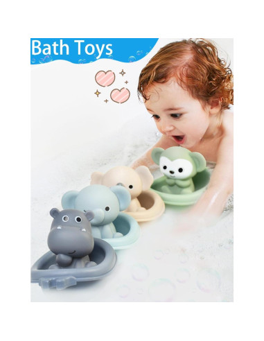 Juguete de Baño Auvitaya Koala Hipopótamo Tigre 230g