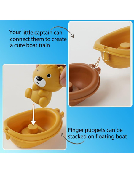 Juguete de Baño Auvitaya Koala Hipopótamo Tigre 230g