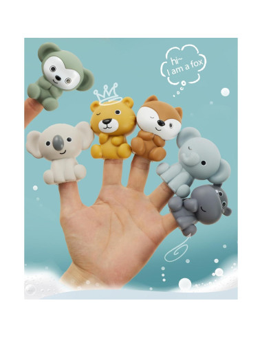 Juguete de Baño Auvitaya Koala Hipopótamo Tigre 230g