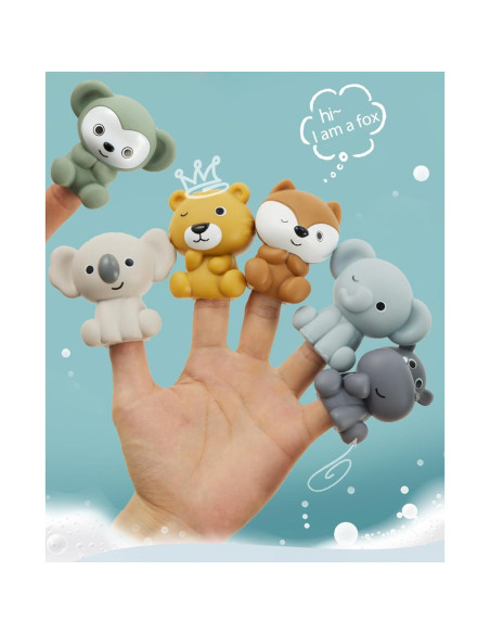 Juguete de Baño Auvitaya Koala Hipopótamo Tigre 230g