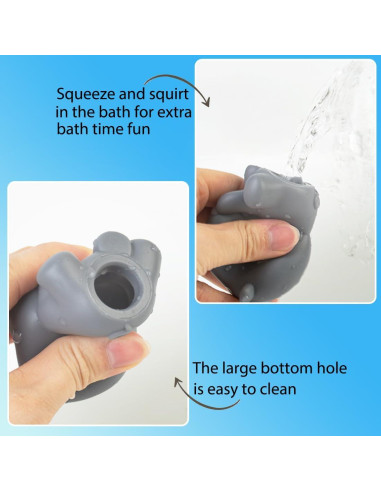 Juguete de Baño Auvitaya Koala Hipopótamo Tigre 230g