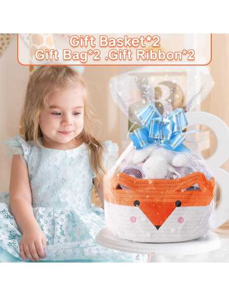 Cesta de Almacenamiento para Bebés AXHOP 3 Pack Algodón 50.8x35.1cm