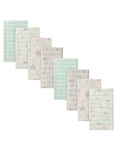 Paños de Eructo de Franela de Algodón Gerber 8-Pack 50.8x35.6cm