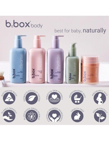 Champú y Gel de Baño para Bebés b.box - 348 ml, Lavanda y Manzanilla