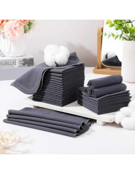 48 Pañuelos de Tela Reutilizables para Bebés SmoothNovelty 20x20cm