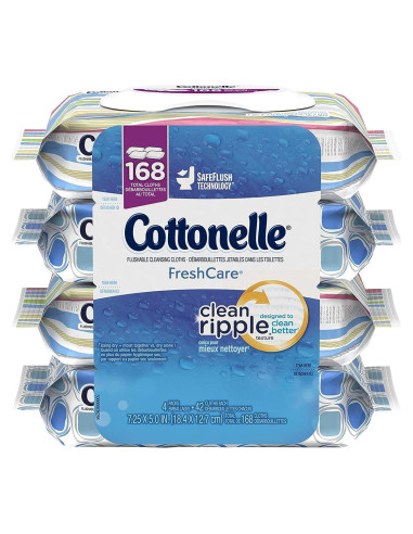 Toallitas de limpieza desechables Cottonelle Fresh Care 42 hojas