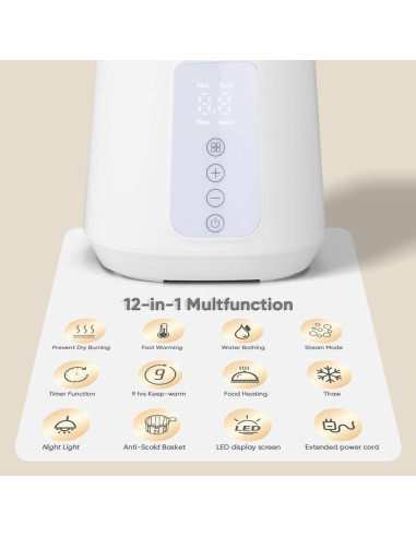 Calentador de Biberones 5 en 1 Digital para Bebés - 0.69 kg