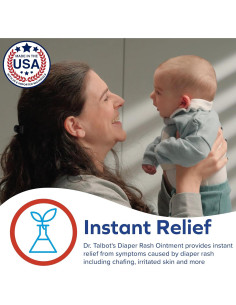 Ungüento para erupciones de pañal Dr. Talbot 28 g - Óxido de zinc 2