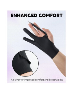 Guantes de Dibujo Digital AmberVec - 2 Paquetes, Tamaño M 2