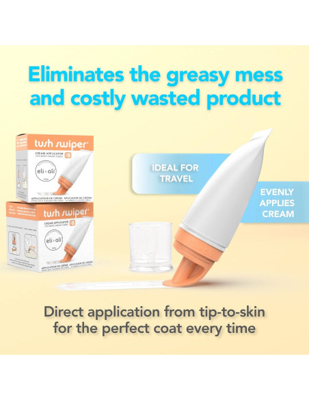 Eli & Ali Tush Swiper - Aplicador de crema para pañales Rosa