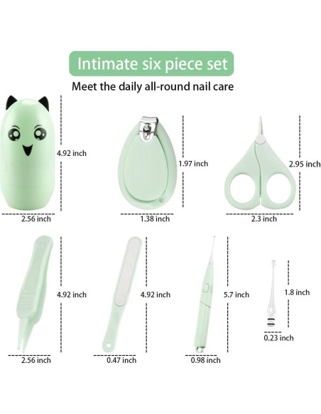 Kit de Uñas para Bebés 5 en 1 AeKahtay - Manicura Segura