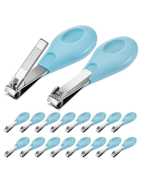 20 Cortauñas para Bebés Leriton Azul Acero Inoxidable
