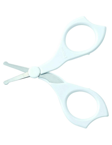 Tijeras de Uñas para Bebés Pigeon - Acero Inoxidable, Blanco