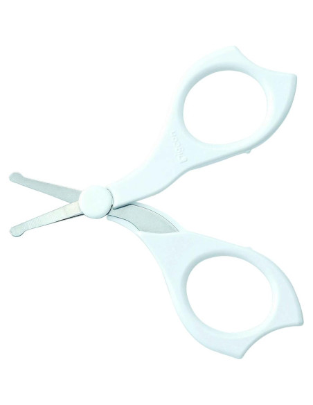 Tijeras de Uñas para Bebés Pigeon - Acero Inoxidable, Blanco