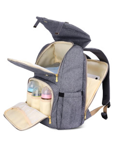 Mochila para Pañales SUNVENO DB02 - Gran Capacidad 25L Gris 2