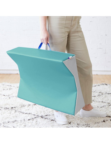 Cambiador Contorneado ECR4Kids SoftZone Verde Agua 130.8x55.9cm