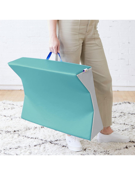 Cambiador Contorneado ECR4Kids SoftZone Verde Agua 130.8x55.9cm