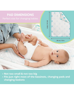 Almohadillas Desechables Vesta Baby 65 - 60.5x56.9 cm - Absorbentes e Impermeables 2