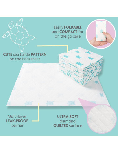 Almohadillas Desechables Vesta Baby 65 - 60.5x56.9 cm - Absorbentes e Impermeables