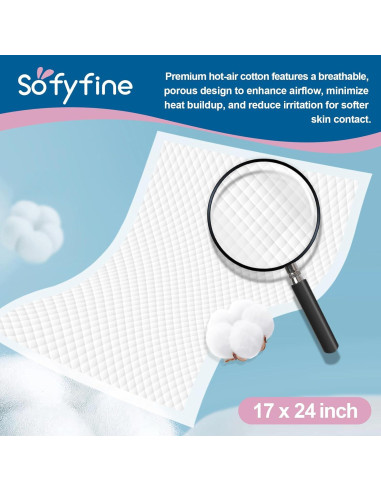 100 Almohadillas Desechables para Cambiar Bebés 43x60 cm SOFYFINE