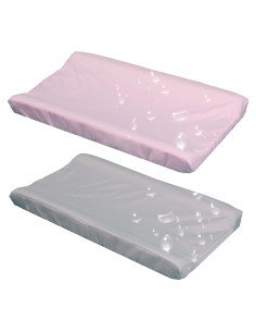 Funda Impermeable para Cambiador Belsden 2 Pack Microfibra Rosa y Gris