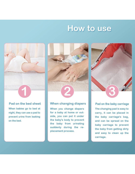 100 Almohadillas Desechables para Cambiar Bebés 43x60 cm SOFYFINE