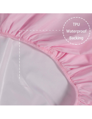 Funda Impermeable para Cambiador Belsden 2 Pack Microfibra Rosa y Gris