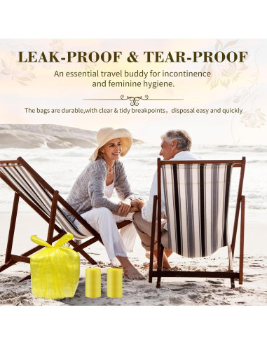 Bolsas de Desecho para Pañales Adulto Dergik 45x59cm 96 Unidades