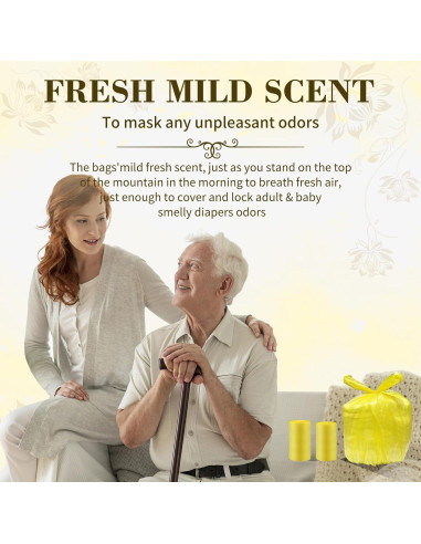 Bolsas de Desecho para Pañales Adulto Dergik 45x59cm 96 Unidades